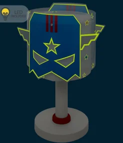 Lampe De Chevet Pour Enfant Blue Hero Super-héros LED