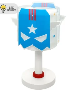 Lampe De Chevet Pour Enfant Blue Hero Super-héros LED