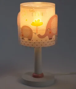 Lampe de chevet pour enfants Little Elephant Éléphante rose