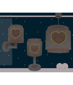 Lampe de chevet pour enfant Baby Dreams Coeur rose LED