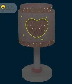 Lampe de chevet pour enfant Baby Dreams Coeur rose LED