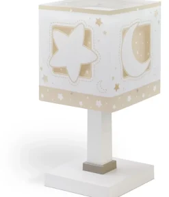 Lampe de chevet pour enfants Moonlight lune et étoiles beige