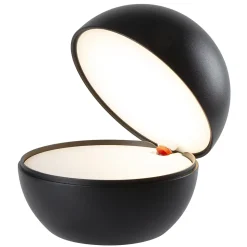 Lampe de chevet sans fil GOOD NIGHT Noir Aluminium D12CM