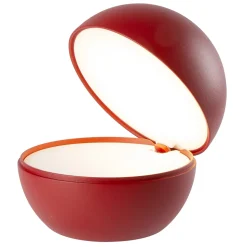 Lampe de chevet sans fil GOOD NIGHT Rouge Aluminium D12CM