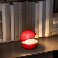 Lampe de chevet sans fil GOOD NIGHT Rouge Aluminium D12CM