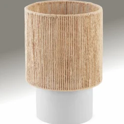 Lampe de chevet style bohème 60W avec fibre naturelle