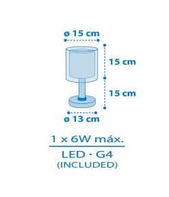 Lampe de chevet Veilleuse LED pour enfants Kids World Carte du Monde