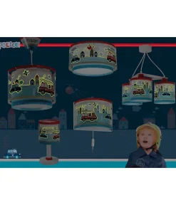 Lampe de chevet Veilleuse LED pour enfants Police et Pompiers