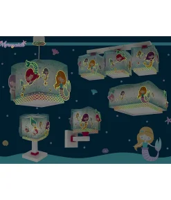Lampe de chevet Veilleuse LED pour enfant Mermaids Sirènes