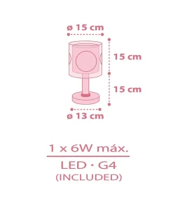 Lampe de chevet Veilleuse LED pour enfants Princess Dance pincesses dansent