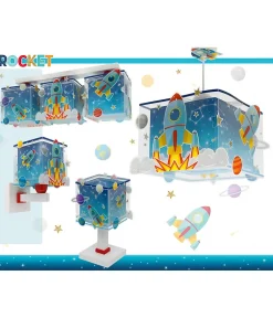 Lampe de chevet Veilleuse LED pour enfant Rocket Fusée