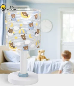 Lampe de chevet Veilleuse LED pour enfants Baby Teddy Oursons Bleu