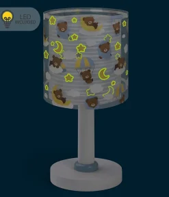 Lampe de chevet Veilleuse LED pour enfants Baby Teddy Oursons Bleu
