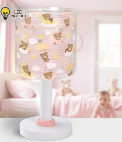 Lampe de chevet Veilleuse LED pour enfants Baby Teddy Oursons Rose