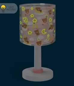 Lampe de chevet Veilleuse LED pour enfants Baby Teddy Oursons Rose