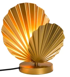 Lampe de chevet Zephyr en métal doré compatible LED