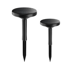 Lampe de Jardin Solaire à Piquet IP65 90lm (lot de 2) - Blanc Neutre 4000K - 5500K - SILAMP