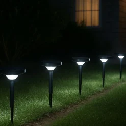 Lampe de Jardin Solaire à Piquet IP65 90lm (lot de 2) - Blanc Neutre 4000K - 5500K - SILAMP