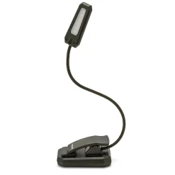 Lampe de lecture rechargeable LED 1W, avec clip