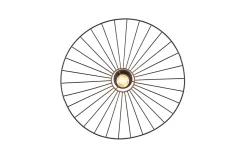 Lampe de plafond design en métal Chapeau