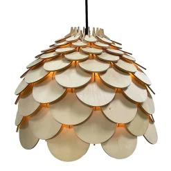 Lampe de plafond suspendue en bois Light Prestige Burgo 1 x E27 1 pc.