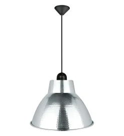 Lampe de plafond suspension déco métal aluminium E27 compatible LED