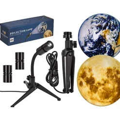 Lampe de projection LED Terre et Lune