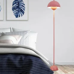 Lampe de Sol de Design Nordique Rose Inspiration Flowerpot  et Base Parabolique Douille E27 pour Salon Salle à Manger et Chambre