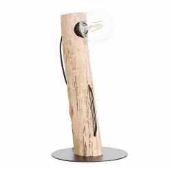 Lampe de table à encre naturelle 8x8x38cm Noir 7hSevenOn Deco