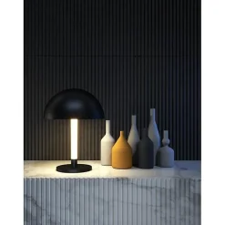 Lampe de table - Maytoni Ray - LED intégrée - 3000K - Abat-jour en métal - Noir