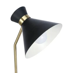 Lampe de table Apennin GoodHome E27 noir mat