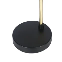 Lampe de table Apennin GoodHome E27 noir mat