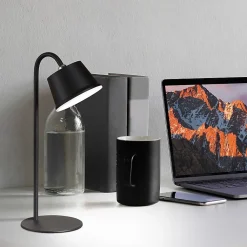 Lampe de table autonome rechargeable noire - Fischer & Honsel - Voet