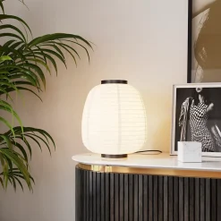 Lampe de table Bantry E27 15W ⌀30xH.34,5cm blanc GoodHome