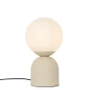 Lampe de table beige chic d'hôtel avec verre opale - Pallon Trend