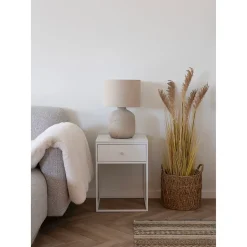 Lampe de table Bilby en céramique et pierre - Élégance et fonctionnalité pour votre intérieur