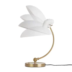 Lampe de Table BOFA Inspirée par Fritz Hansen Kaiser Idell 6631, Finition en Blanc Mat et Laiton, E27