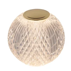 Lampe de table CINTRA en acrylique avec LED intégré - Transparent - Lucide