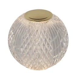 Lampe de table CINTRA en acrylique avec LED intégré - Transparent - Lucide