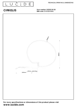 Lampe de table CIRKELIS en aluminium avec LED intégré - Noir - Lucide