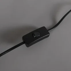 Lampe de table classique noire réglable sans abat-jour - Accia