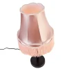 Lampe de table classique noire avec abat-jour rose 30 cm - Simplo
