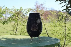 Lampe de table COLIN IP44 en synthétique avec LED intégré - Noir - Lucide