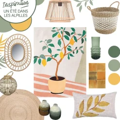 Lampe de table Dacite E27 28w ⌀28xh.38cm coloris naturel GoodHome