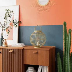 Lampe de table Dacite E27 28w ⌀28xh.38cm coloris naturel GoodHome