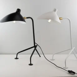 Lampe de Table Design Nordique Noire, Style Moderne pour Bureau, Chambre, E27