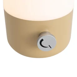 Lampe de table d'extérieur dorée avec blanc, LED rechargeable incluse IP44 - Haard