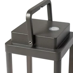 Lampe de table d'extérieur gris foncé avec LED rechargeable - Yara