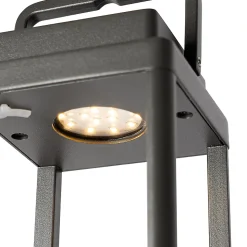 Lampe de table d'extérieur gris foncé avec LED rechargeable - Yara