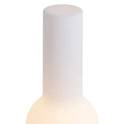 Lampe de table d'extérieur noire et blanche avec LED rechargeable IP44 - Haard